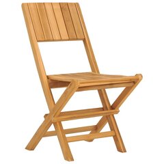 vidaXL saliekami dārza krēsli, 2 gab., 47x61x90 cm, masīvs tīkkoks cena un informācija | Dārza krēsli | 220.lv