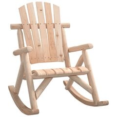 vidaXL dārza šūpuļkrēsls, 69x96x101 cm, egles masīvkoks cena un informācija | Dārza krēsli | 220.lv