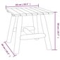 vidaXL galdiņš, 49x49x50 cm, egles masīvkoks cena un informācija | Dārza galdi | 220.lv