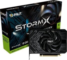 Palit GeForce RTX 4060 Ti StormX (NE6406T019P1-1060F) cena un informācija | Videokartes (GPU) | 220.lv