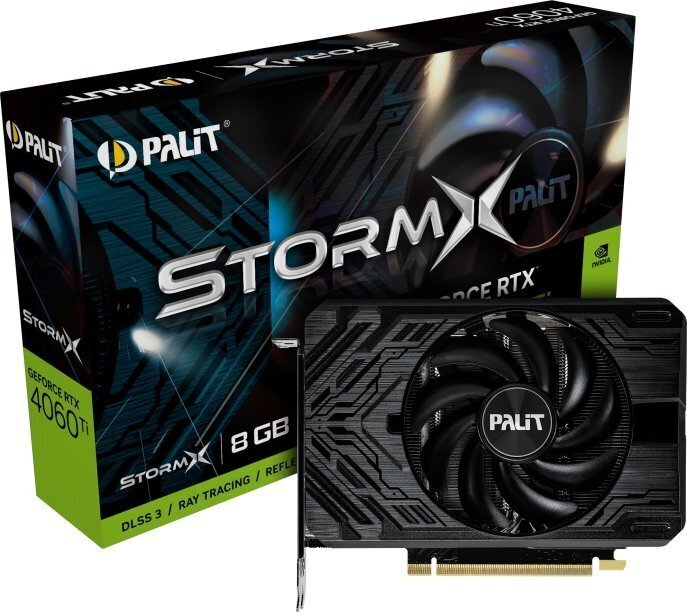 Palit GeForce RTX 4060 Ti StormX (NE6406T019P1-1060F) цена и информация | Videokartes (GPU) | 220.lv