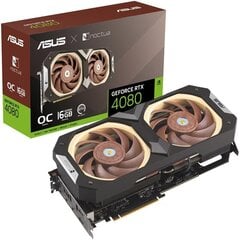 Asus GeForce RTX 4080 Noctua OC Edition (RTX4080-O16G-NOCTUA) цена и информация | Видеокарты (GPU) | 220.lv