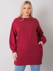 Блузка женская, бордовая цена и информация | Женские толстовки | 220.lv