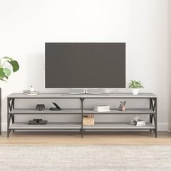 vidaXL TV skapītis, 180x40x50 cm, inženierijas koks, pelēks цена и информация | Тумбы под телевизор | 220.lv