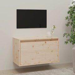 vidaXL sienas skapītis, 60x30x35 cm, priedes masīvkoks cena un informācija | TV galdiņi | 220.lv