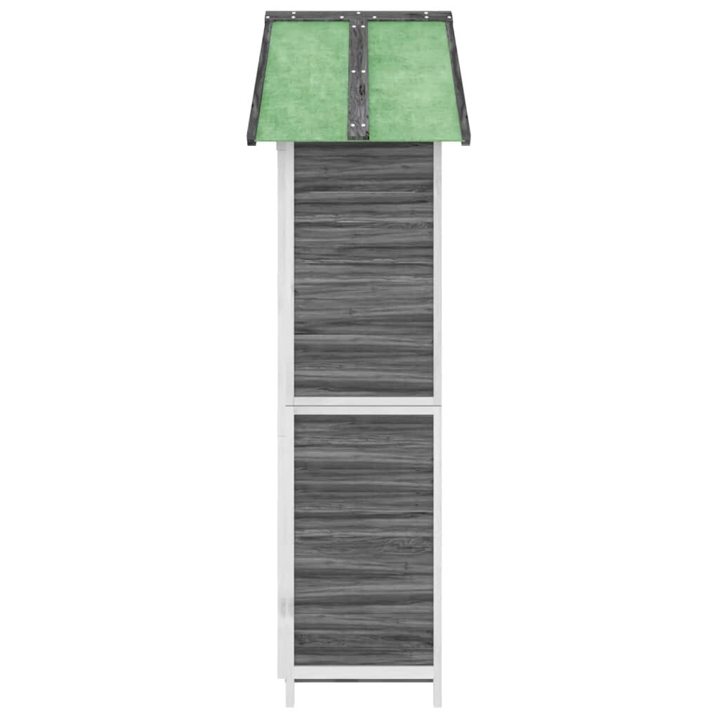 vidaXL dārza instrumentu šķūnis, 89x52,5x175 cm, priedes masīvkoks cena un informācija | Dārza nojumes un lapenes | 220.lv