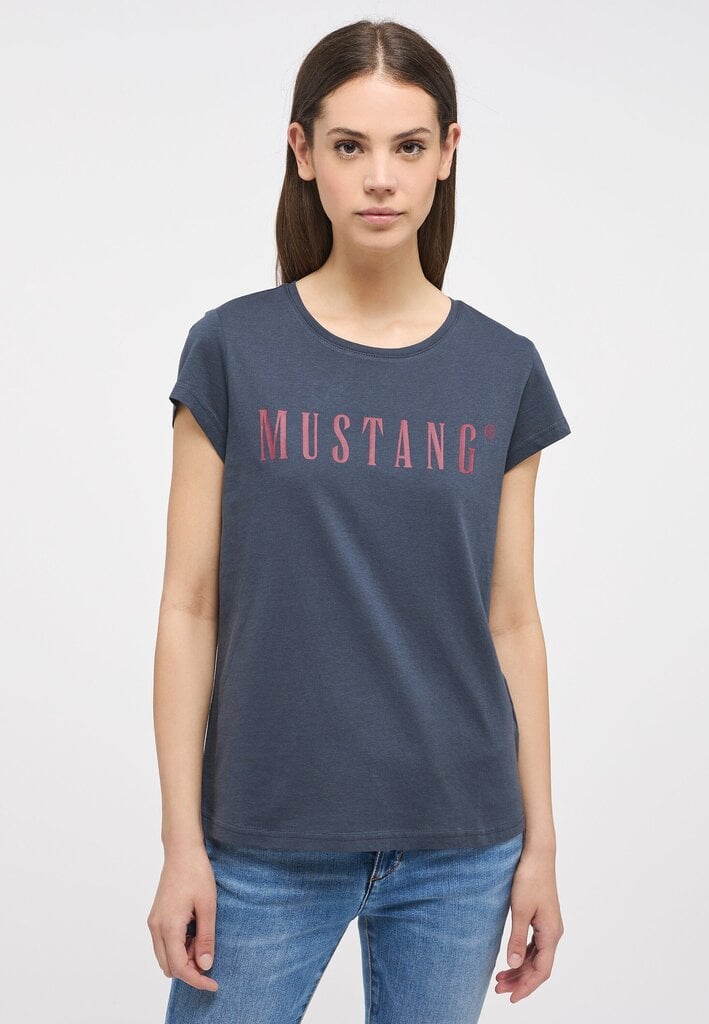 Mustang sieviešu t-krekls 1013222*4085, zils 4058823092326 cena un informācija | T-krekli sievietēm | 220.lv