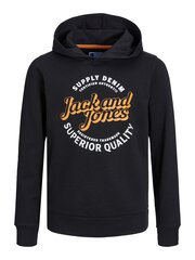 Детская толстовка Jack & Jones 12237112*01, черная, 5715428219457 цена и информация | Свитеры, жилетки, пиджаки для мальчиков | 220.lv