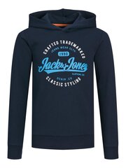 Jack & Jones bērnu sporta krekls 12237112*02, tumši zils 5715428221122 cena un informācija | Zēnu jakas, džemperi, žaketes, vestes | 220.lv