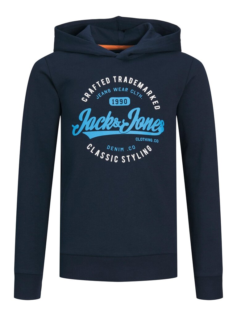 Jack & Jones bērnu sporta krekls 12237112*02, tumši zils 5715428221122 cena un informācija | Zēnu jakas, džemperi, žaketes, vestes | 220.lv