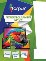 Tīrīšanas līdzeklis ekrāniem FORPUS 250ml cena un informācija | Tīrīšanas līdzekļi | 220.lv