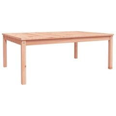 vidaXL dārza galds, 121x82,5x45 cm, Duglasa egles masīvkoks cena un informācija | Dārza galdi | 220.lv