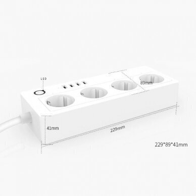 Pagarinātājs Feelspot FS-ST03WE WiFi, Tuya cena un informācija | Pagarinātāji | 220.lv