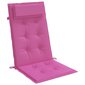 vidaXL dārza krēslu spilveni, 4 gab., rozā oksforda audums cena un informācija | Krēslu paliktņi | 220.lv