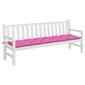 vidaXL dārza sola matracis, 200x50x7 cm, audums, rozā cena un informācija | Krēslu paliktņi | 220.lv