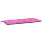vidaXL dārza sola matracis, 120x50x7 cm, audums, rozā cena un informācija | Krēslu paliktņi | 220.lv