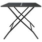 vidaXL dārza galds, saliekams, pelēks, 110x80x72 cm, tērauda siets цена и информация | Dārza galdi | 220.lv