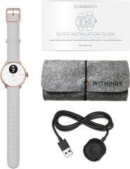Withings ScanWatch Hybrid Rose Gold/Grey цена и информация | Смарт-часы (smartwatch) | 220.lv