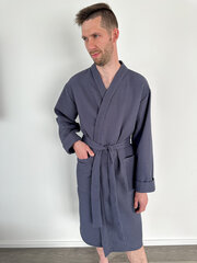 Halāts vīriešiem Little Kaj, pelēks цена и информация | Мужские халаты, пижамы | 220.lv