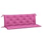 vidaXL dārza sola matrači, 2 gab., 150x50x7 cm, audums, rozā cena un informācija | Krēslu paliktņi | 220.lv