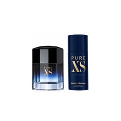 Komplekts Paco Rabanne Pure XS vīriešiem: tualetes ūdens EDT, 50ml + izsmidzināms dezodorants, 75ml cena un informācija | Vīriešu smaržas | 220.lv