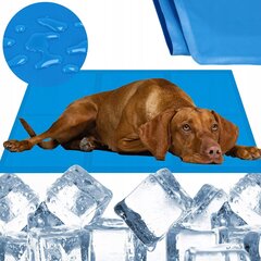 Охлаждающий коврик для собак и домашних животных 110 x 70см, синий XXL цена и информация | Лежаки, домики | 220.lv