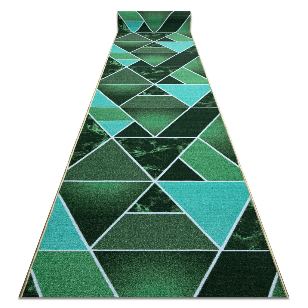 Neslīdošs paklājs TRÓJKÄTY trīsstūri, zaļš 67cm цена и информация | Paklāji | 220.lv