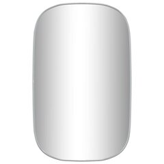vidaXL sienas spogulis, sudraba krāsā, 80x50 cm cena un informācija | Spoguļi | 220.lv
