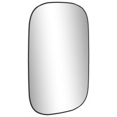 vidaXL sienas spogulis, melns, 80x50 cm cena un informācija | Spoguļi | 220.lv