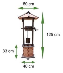 Dekoratīvā dārza aka Drew-Hendel, 125 cm цена и информация | Декоры для сада | 220.lv