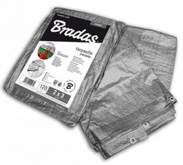 Pastiprināta nojume Bradas Silver, 3 x 4 m, 120 g/m² cena un informācija | Dārza instrumenti | 220.lv