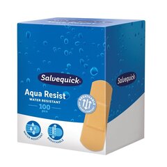 Ūdensizturīgi plāksteri Salvequick Aqua Resist, 100 gab. cena un informācija | Pirmā palīdzība | 220.lv