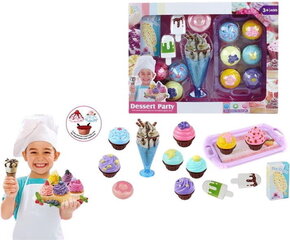 Rotaļlietu komplekts Dessert Party, 15 daļas cena un informācija | Rotaļlietas meitenēm | 220.lv