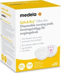 30 krūšu spilventiņu komplekts, Medela, vienreizlietojamie, balts cena un informācija | Medela Preces māmiņām | 220.lv