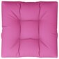 vidaXL palešu mēbeļu spilvens, 80x80x12 cm, audums, rozā цена и информация | Krēslu paliktņi | 220.lv