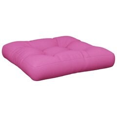 vidaXL palešu dīvāna spilvens, 58x58x10 cm, rozā oksforda audums cena un informācija | Krēslu paliktņi | 220.lv