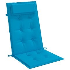 vidaXL dārza krēslu spilveni, 6 gab., gaiši zils oksforda audums cena un informācija | Krēslu paliktņi | 220.lv