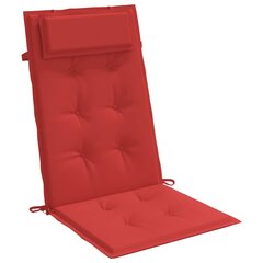 vidaXL dārza krēslu spilveni, 6 gab., sarkans oksforda audums cena un informācija | Krēslu paliktņi | 220.lv