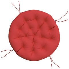 vidaXL krēslu spilvens, apaļš, Ø 100 x11 cm, oksforda audums, sarkans цена и информация | Подушки, наволочки, чехлы | 220.lv