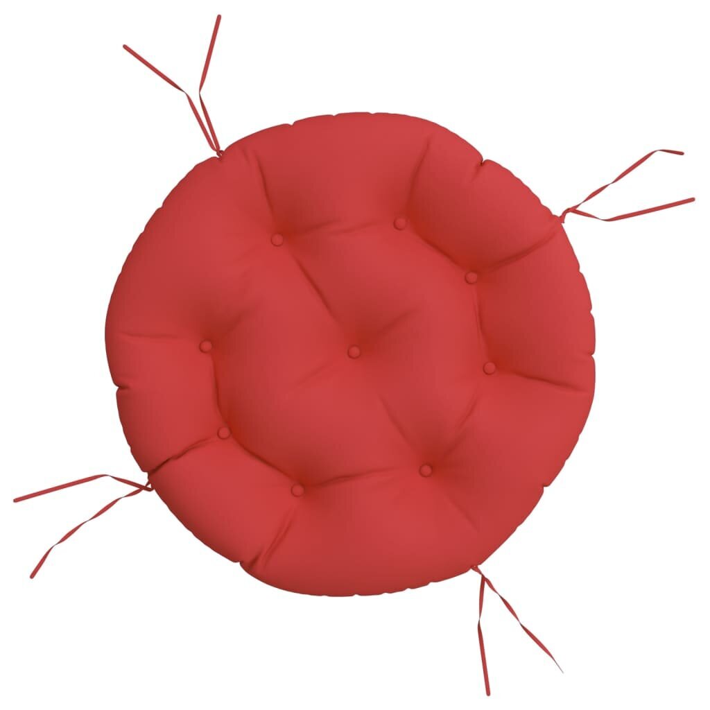vidaXL krēslu spilvens, apaļš, Ø 60 x11 cm, oksforda audums, sarkans cena un informācija | Krēslu paliktņi | 220.lv