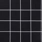 vidaXL dārza sola matracis, 200x50x3cm, audums, melnu četrstūru raksts cena un informācija | Krēslu paliktņi | 220.lv