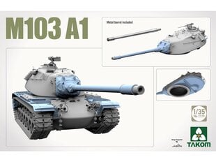 Сборная модель Takom - M103A1, 1/35, 2139 цена и информация | Kонструкторы | 220.lv