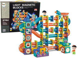 Magnētiskā puzle ar gaismu, 252 gab. cena un informācija | Konstruktori | 220.lv