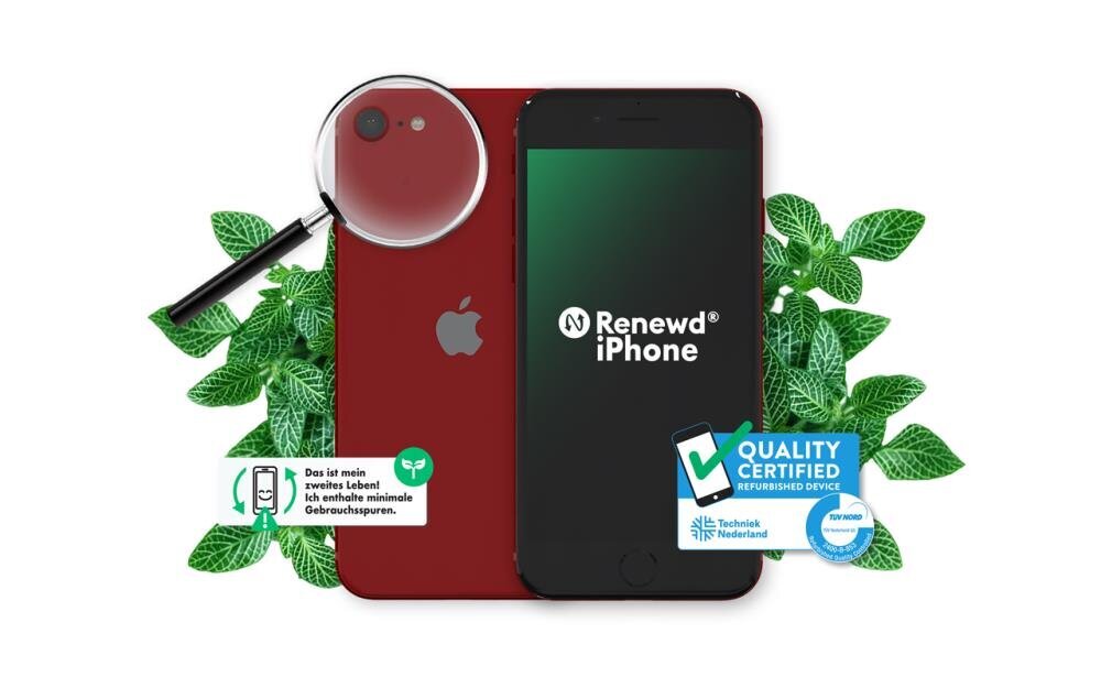 Renewd® iPhone SE (2022) 64GB RND-P26664 Red cena un informācija | Mobilie telefoni | 220.lv