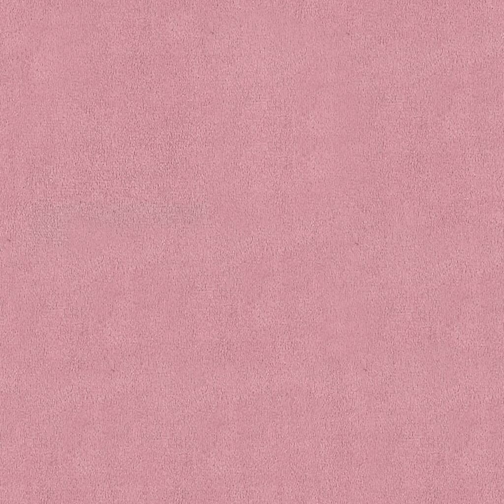 vidaXL sols, rozā, 110,5x45x49 cm, samts cena un informācija | Apavu skapji, apavu plaukti, priekšnama soliņi | 220.lv