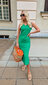 Sieviešu vasaras kleita Och Bella, zaļa cena un informācija | Kleitas | 220.lv
