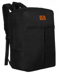 Rokas bagāžas mugursoma, melna цена и информация | Рюкзаки и сумки | 220.lv