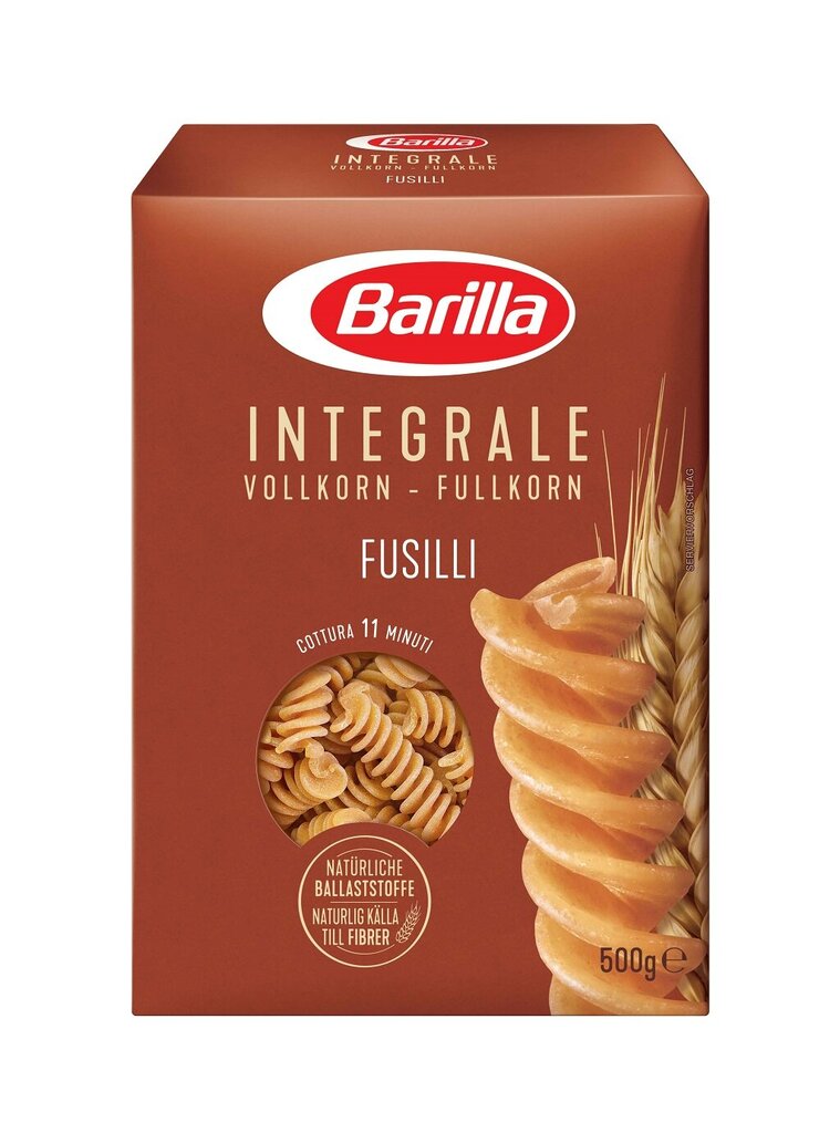 Barilla Fusilli pilnu graudu makaroni, 500 g, 6 iepakojuma komplekts cena un informācija | Makaroni | 220.lv