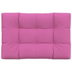 vidaXL palešu mēbeļu spilvens, 120x80x12 cm, audums, rozā cena un informācija | Krēslu paliktņi | 220.lv