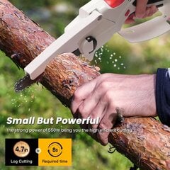 Портативная мини-электрическая пила для обрезки деревьев на 21 В цена и информация | Цепные пилы | 220.lv